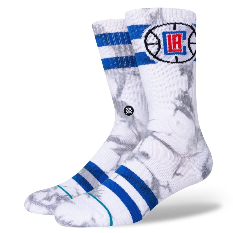 Los Angeles Clippers Stance NBA Team Dyed Crew Socks – White
