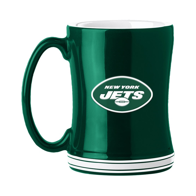 NFL New York Jets Logo Brands Relief Mug