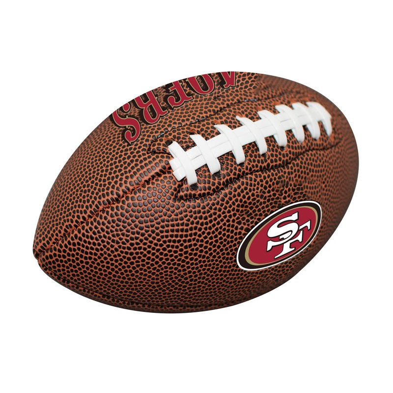 NFL San Francisco 49ers Logo Brands Mini Composite Ball