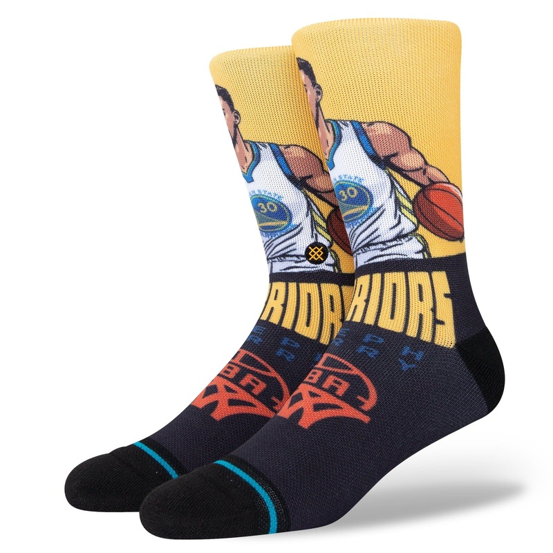 Steph Curry Golden State Warriors Stance NBA Graded Crew Socks – Gold