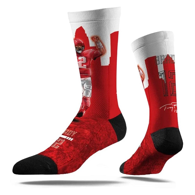 Tom Brady Tampa Bay Buccaneers Strideline NFL Hero Classic Crew Socks – Red