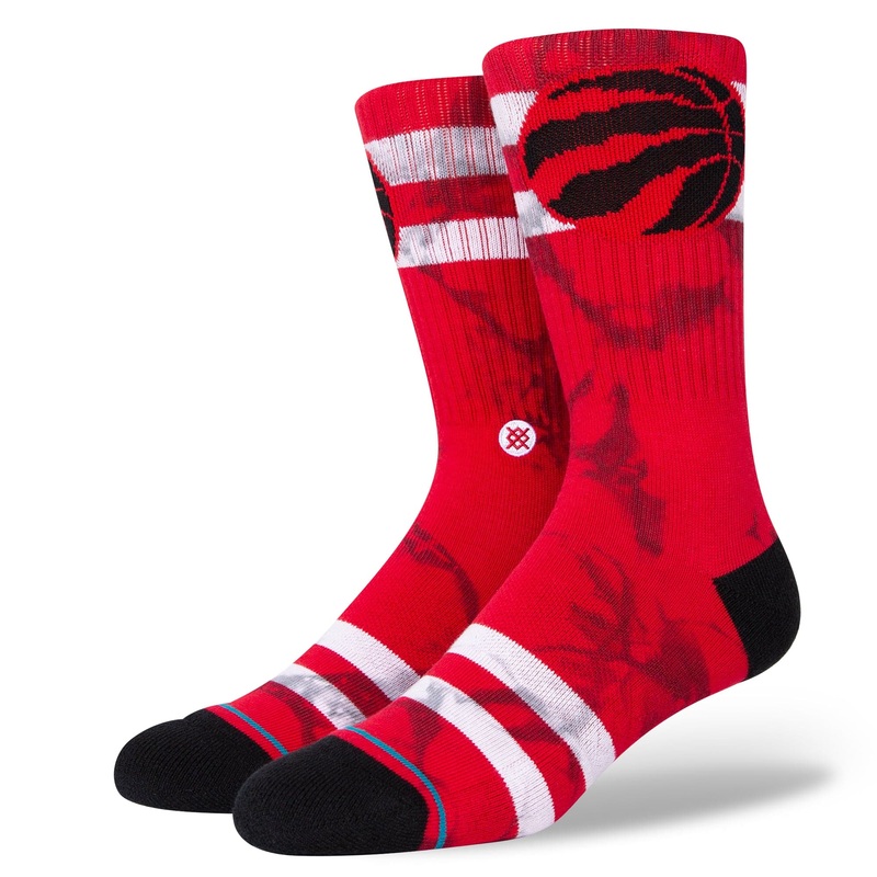 Toronto Raptors Stance NBA Team Dyed Crew Socks – Red