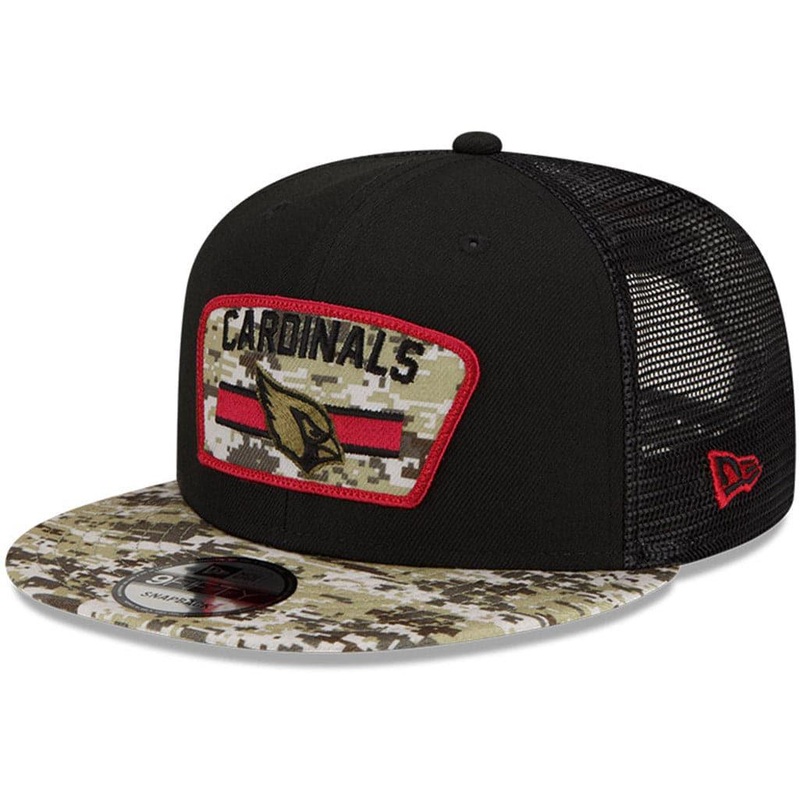 Arizona Cardinals New Era NFL 2021 Salute To Service 9FIFTY Snapback Hat – Black