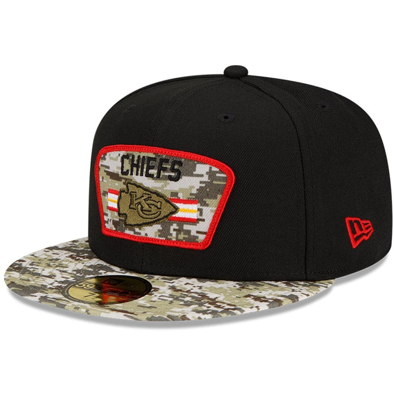 Kansas City Chiefs New Era NFL 2021 Salute To Service 59FIFTY Fitted Hat – Black
