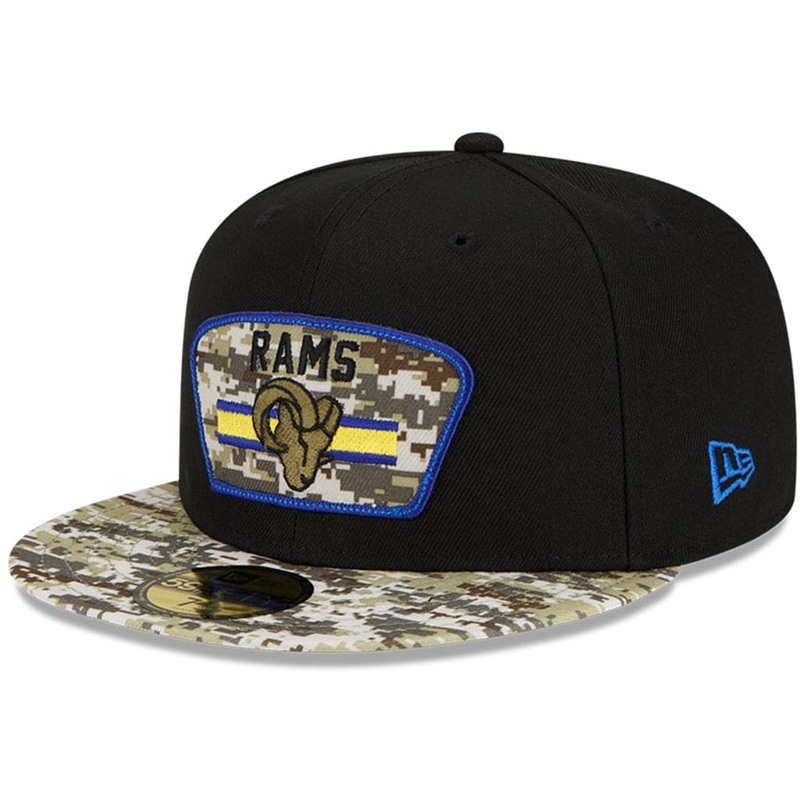 Los Angeles Rams New Era NFL 2021 Salute To Service 59FIFTY Fitted Hat – Black
