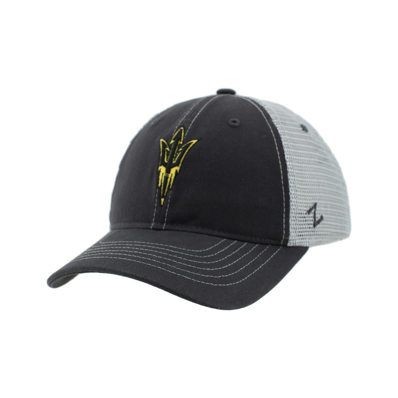 NCAA Arizona State Sun Devils Zephyr Radiate University Slouch Adjustable Hat – Charcoal