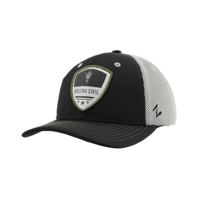 NCAA Arizona State Sun Devils Zephyr Reflex Trucker Adjustable Hat – Black