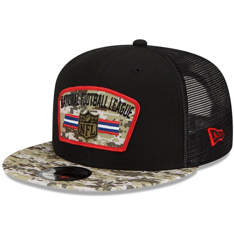 NFL Shield New Era NFL 2021 Salute To Service 9FIFTY Snapback Hat – Black