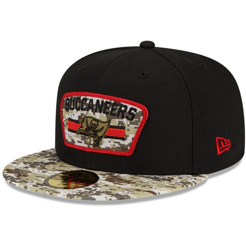 Tampa Bay Buccaneers New Era NFL 2021 Salute To Service 59FIFTY Fitted Hat – Black