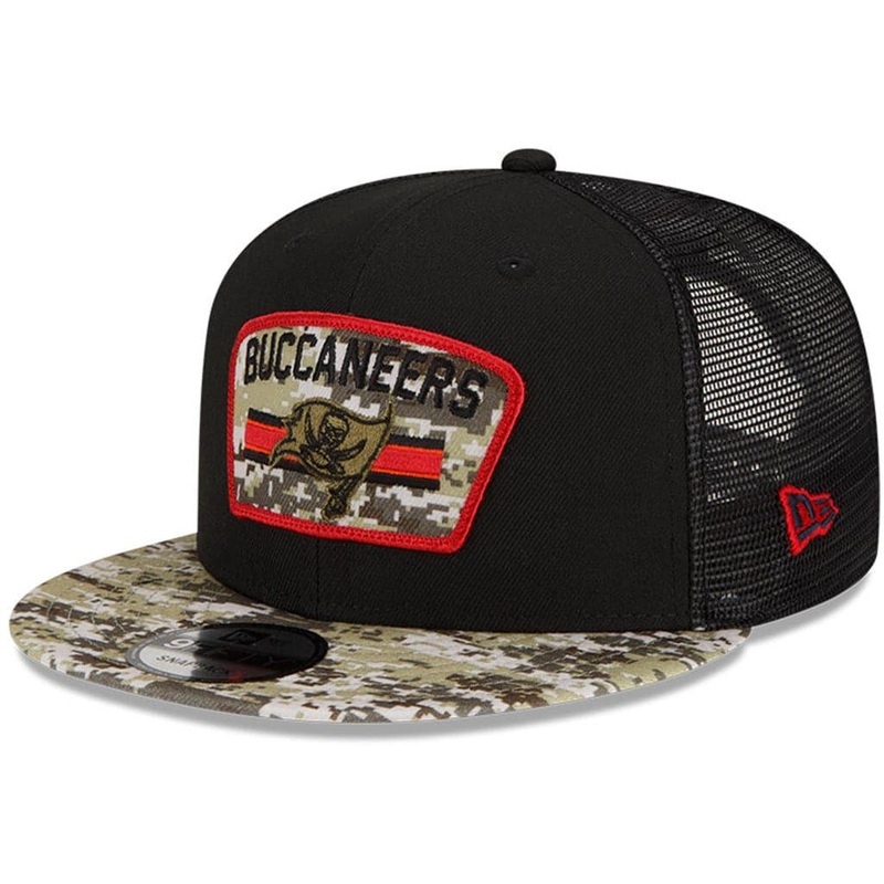 Tampa Bay Buccaneers New Era NFL 2021 Salute To Service 9FIFTY Snapback Hat – Black