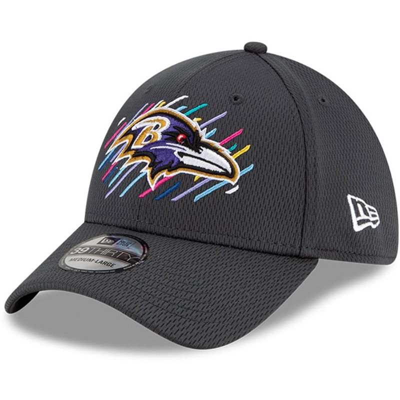 Baltimore Ravens New Era NFL 2021 Crucial Catch 39THIRTY Flex Fit Hat – Steel