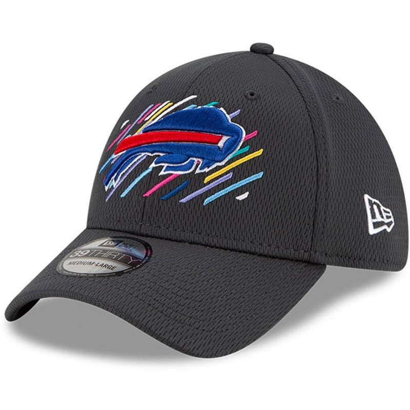 Buffalo Bills New Era NFL 2021 Crucial Catch 39THIRTY Flex Fit Hat – Steel