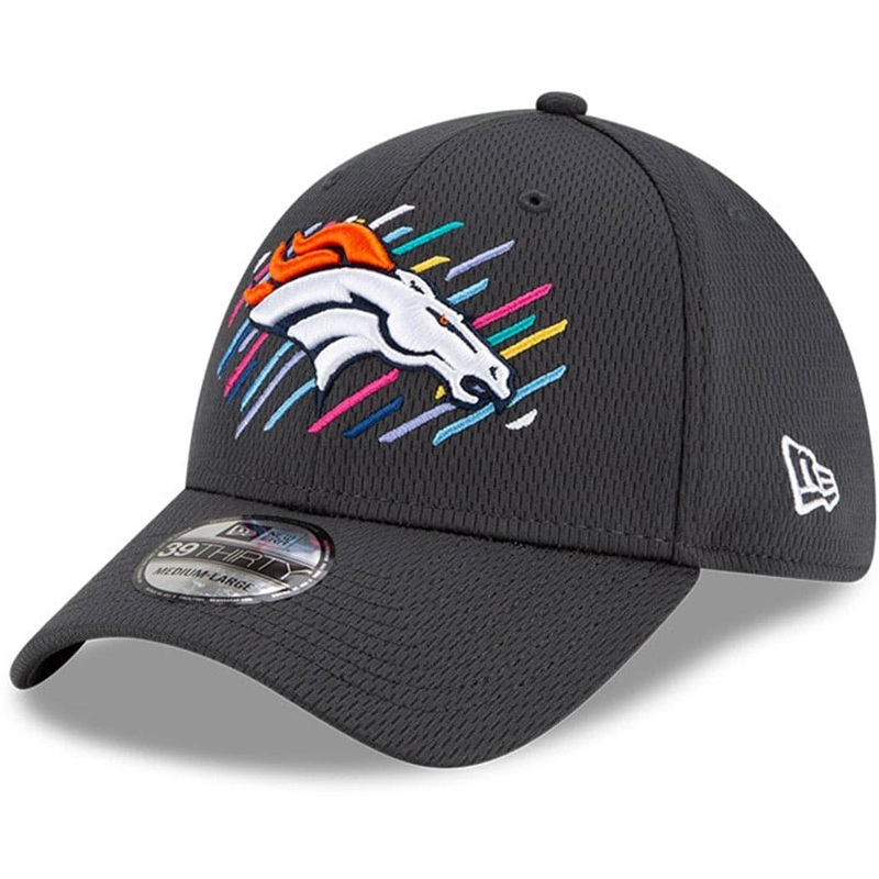Denver Broncos New Era NFL 2021 Crucial Catch 39THIRTY Flex Fit Hat – Steel
