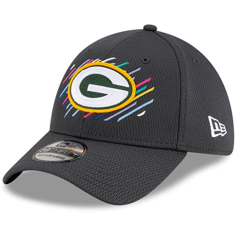Green Bay Packers New Era NFL 2021 Crucial Catch 39THIRTY Flex Fit Hat – Steel