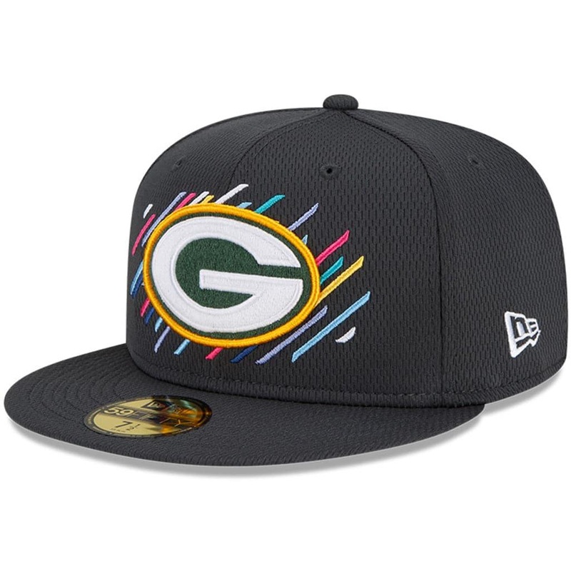 Green Bay Packers New Era NFL 2021 Crucial Catch 59FIFTY Fitted Hat – Steel