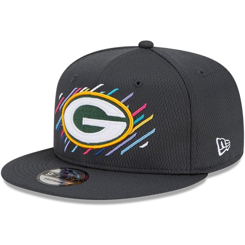 Green Bay Packers New Era NFL 2021 Crucial Catch 9FIFTY Snapback Hat – Steel