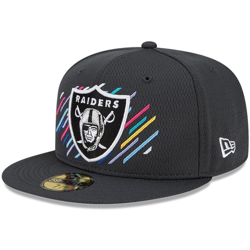 Las Vegas Raiders New Era NFL 2021 Crucial Catch 59FIFTY Fitted Hat – Steel