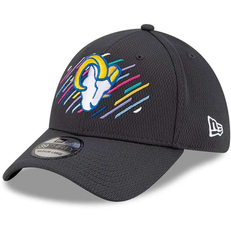 Los Angeles Rams New Era NFL 2021 Crucial Catch 39THIRTY Flex Fit Hat – Steel