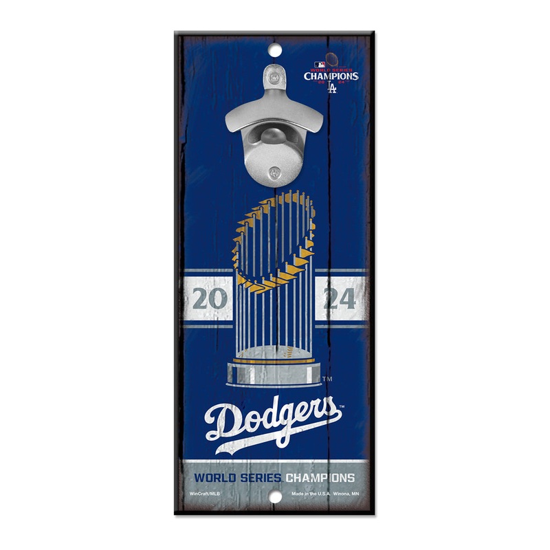 MLB Los Angeles Dodgers WinCraft 2024 World Series Champion 5″ x 12″ Wood Sign