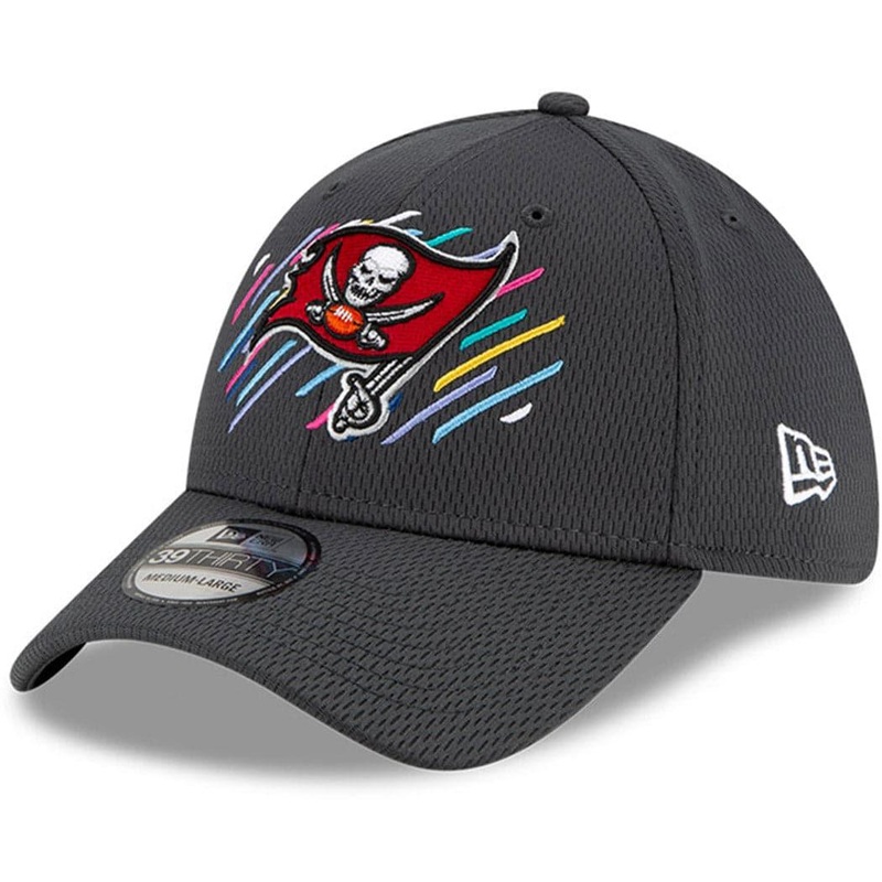 Tampa Bay Buccaneers New Era NFL 2021 Crucial Catch 39THIRTY Flex Fit Hat – Steel