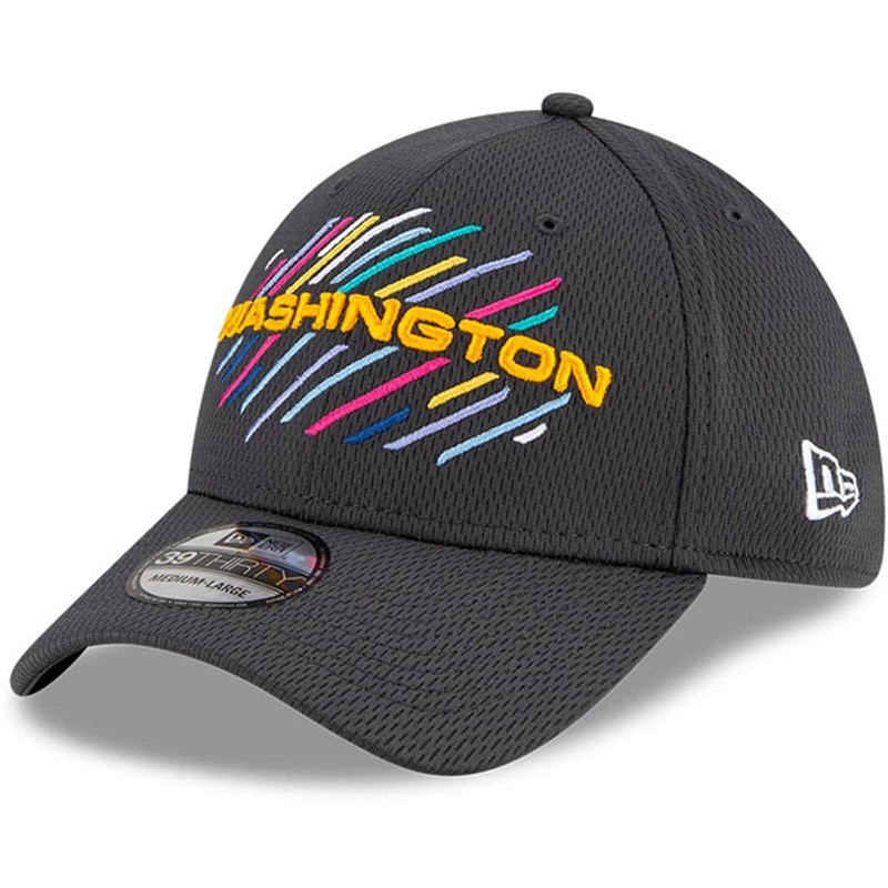 Washington Football Team New Era NFL 2021 Crucial Catch 39THIRTY Flex Fit Hat – Steel