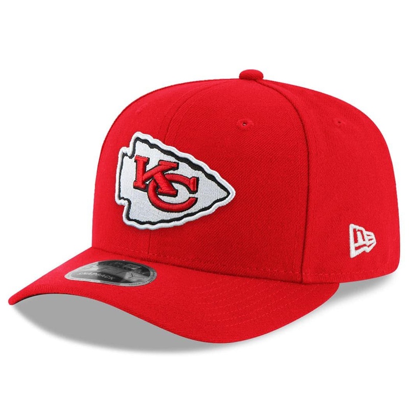 Kansas City Chiefs New Era NFL Team 9FIFTY OF Pre-Curved Snapback Hat – Red