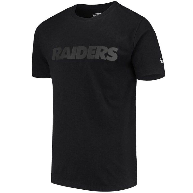 Las Vegas Raiders New Era NFL Monotone Wordmark T-Shirt – Black