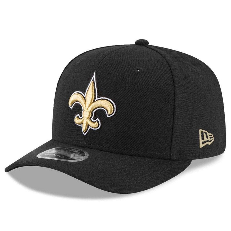 New Orleans Saints New Era NFL Team 9FIFTY OF Pre-Curved Snapback Hat – Black