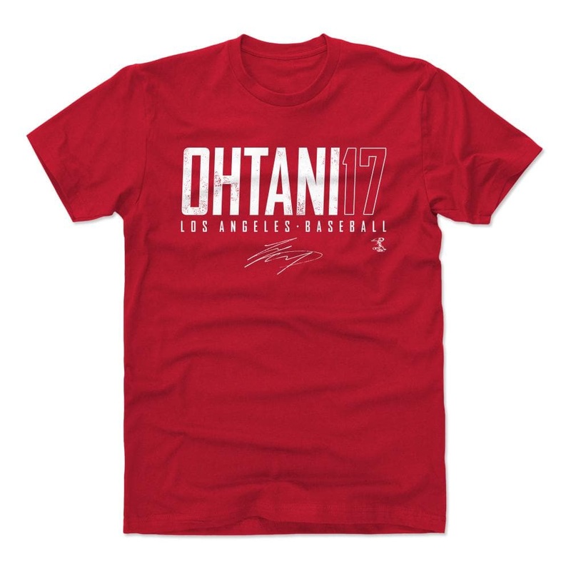 Shohei Ohtani Los Angeles Angels 500 Level MLB Elite T-Shirt – Red