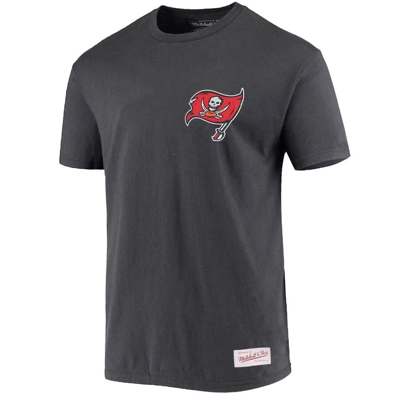 Tampa Bay Buccaneers Mitchell & Ness NFL Retro Repeat T-Shirt – Faded Black