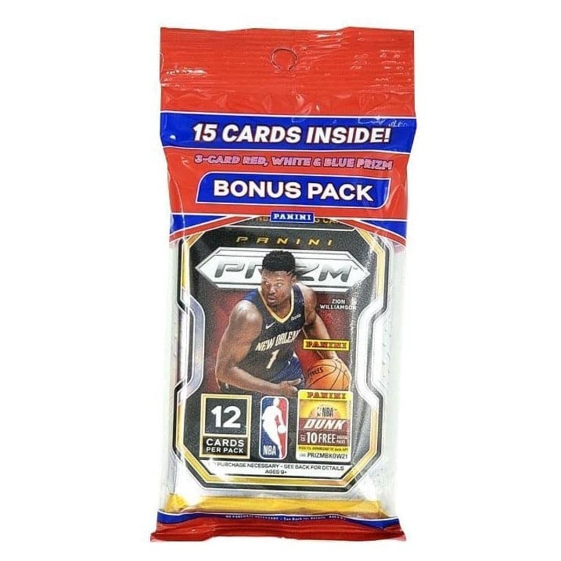 2020-21 Panini NBA Prizm Basketball Cello Value Fat Pack – 15 Cards