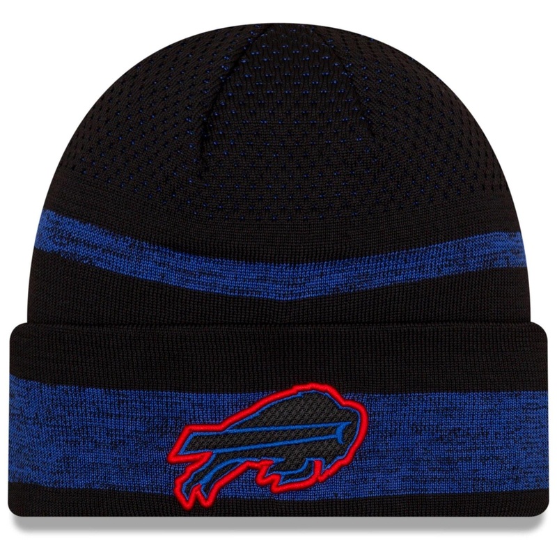 Buffalo Bills New Era NFL 2021 Sideline Performance Tech Cuff Beanie – Black