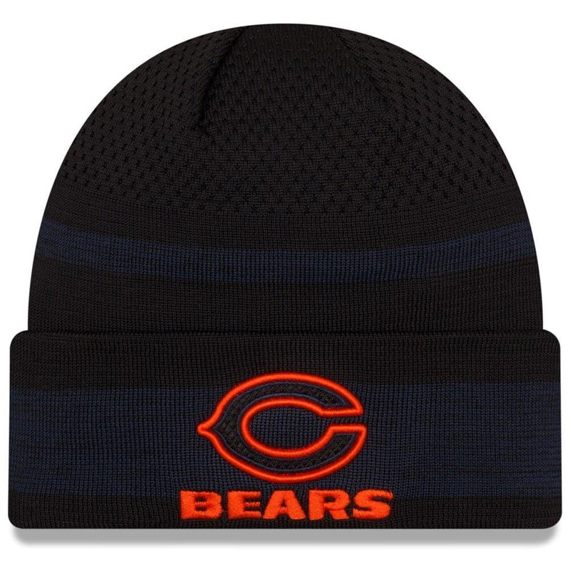Chicago Bears New Era NFL 2021 Sideline Performance Tech Cuff Beanie – Black
