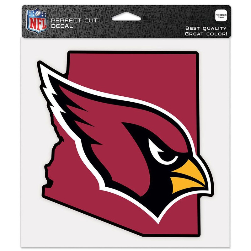 NFL Arizona Cardinals Team Wincraft 8×8 Car State Decal