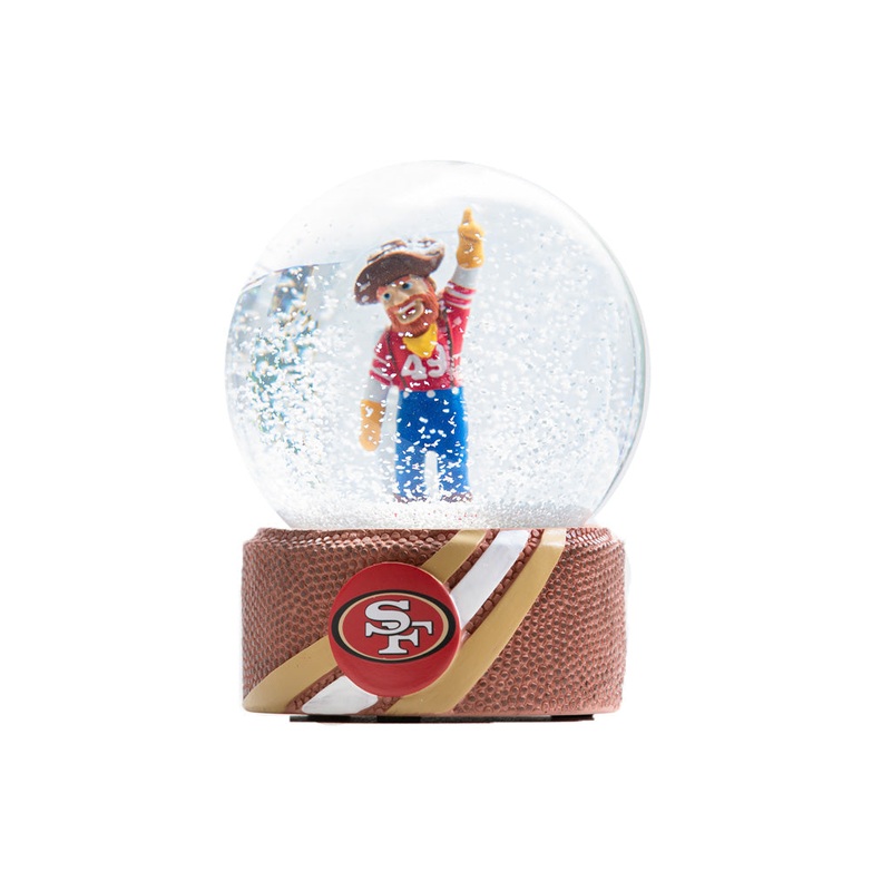 NFL San Francisco 49ers Evergreen Glass Water Globe