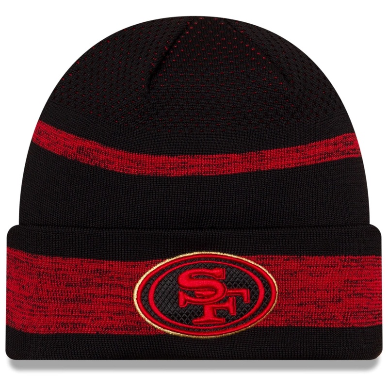San Francisco 49ers New Era NFL 2021 Sideline Performance Tech Cuff Beanie – Black