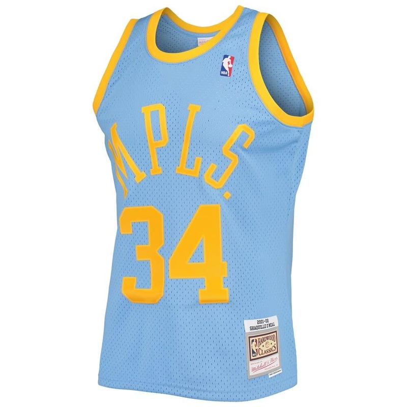 Shaquille O’Neal Los Angeles Lakers Mitchell & Ness NBA 01-02 Alt Swingman Jersey – Blue