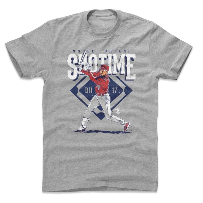 Shohei Ohtani Los Angeles Angels 500 Level MLB Sho Time T-Shirt – Grey