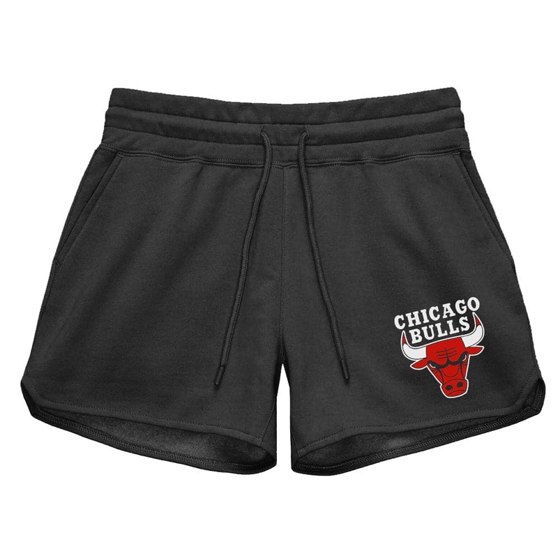 Womens Chicago Bulls Mitchell & Ness NBA Team Courtney Short Shorts – Faded Black