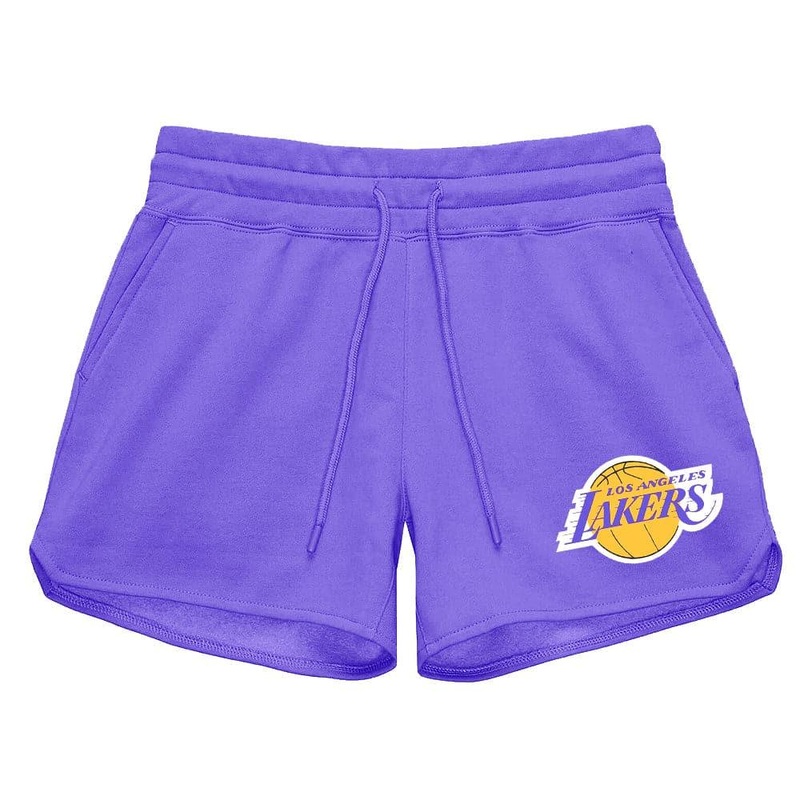 Womens Los Angeles Lakers Mitchell & Ness NBA Team Courtney Short Shorts – Lilac