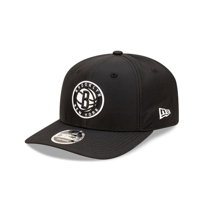 Youths Brooklyn Nets New Era NBA Team Prolite 9FIFTY Pre-Curved Snapback Hat – Black