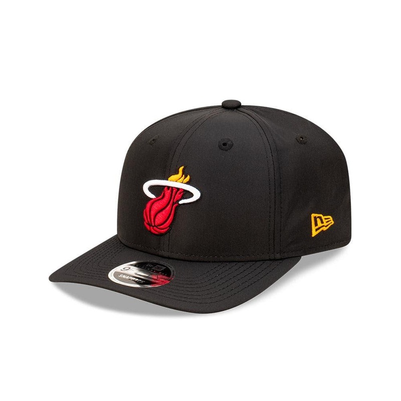 Youths Miami Heat New Era NBA Team Prolite 9FIFTY Pre-Curved Snapback Hat – Black