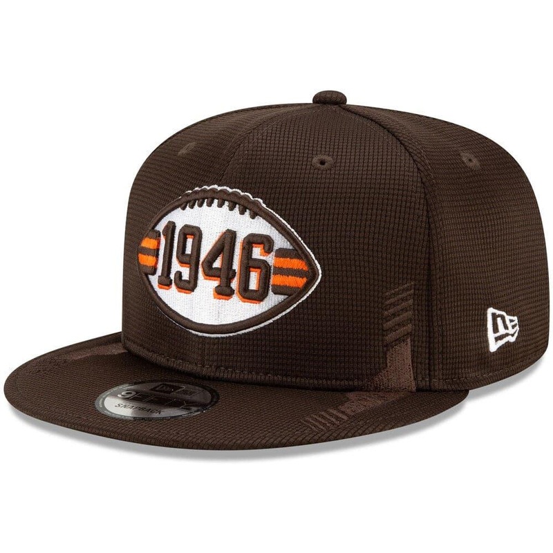 Cleveland Browns New Era NFL 2021 Sideline Home Throwback 9FIFTY Snapback Hat – Brown