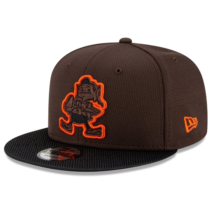 Cleveland Browns New Era NFL 2021 Sideline Road 9FIFTY Snapback Hat – Black