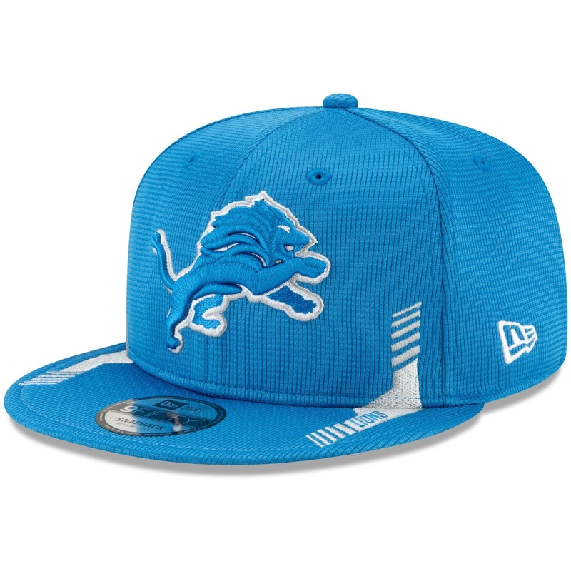Detroit Lions New Era NFL 2021 Sideline Home 9FIFTY Snapback Hat – Blue