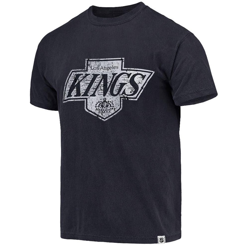 Los Angeles Kings NHL Distressed Logo Vintage T-Shirt – Black