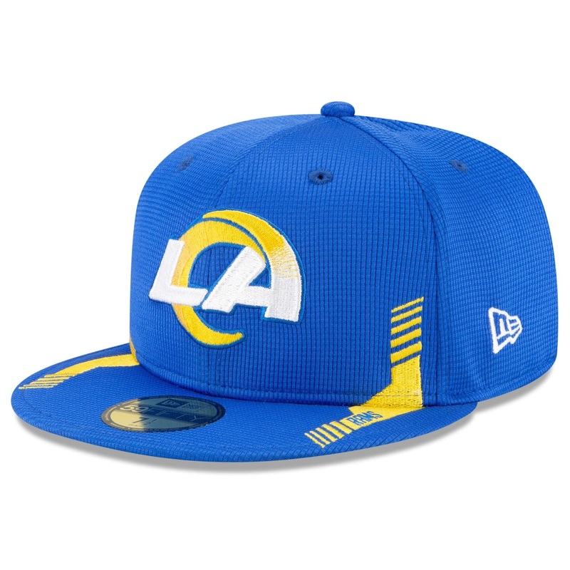 Los Angeles Rams New Era NFL 2021 Sideline Home 59FIFTY Fitted Hat – Blue