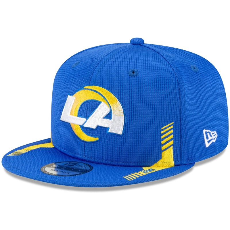 Los Angeles Rams New Era NFL 2021 Sideline Home 9FIFTY Snapback Hat – Blue