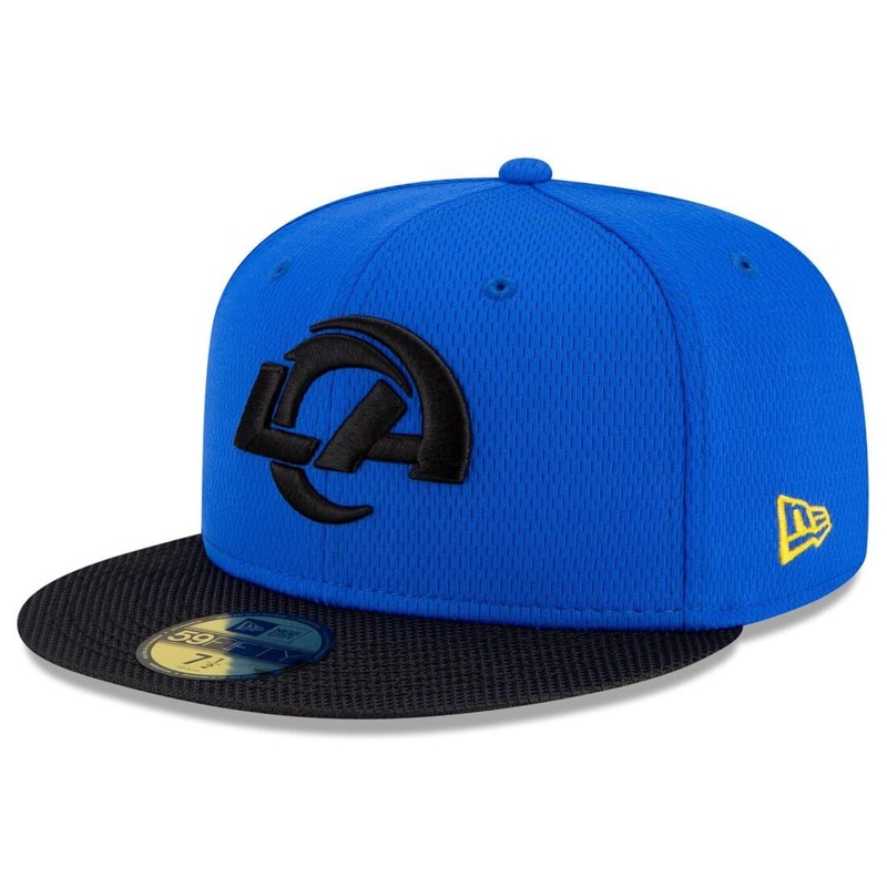 Los Angeles Rams New Era NFL 2021 Sideline Road 59FIFTY Fitted Hat – Blue