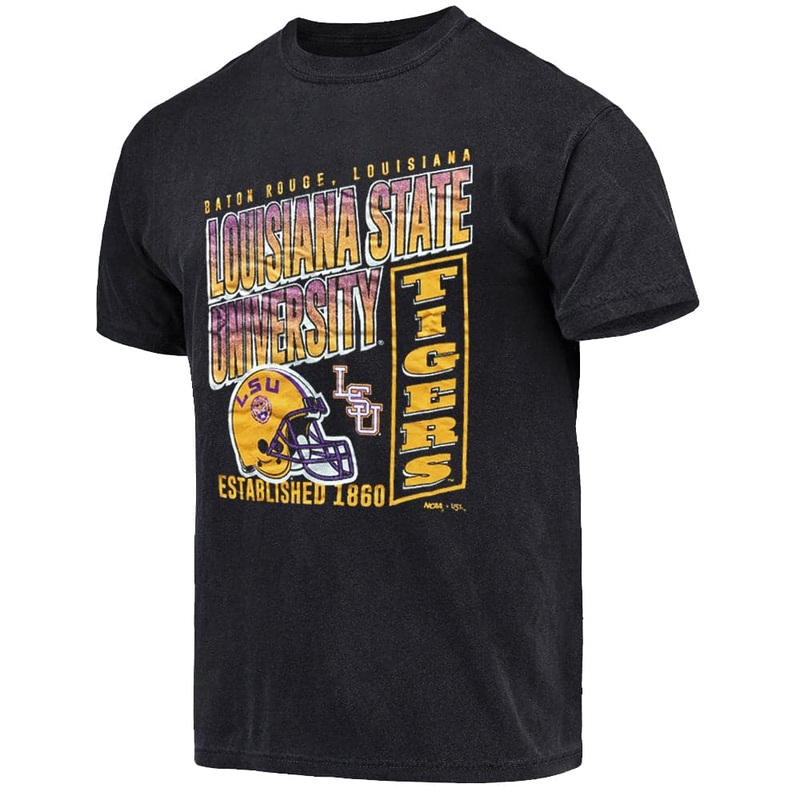 LSU Tigers USL NCAA Established Vintage T-Shirt – Vintage Black
